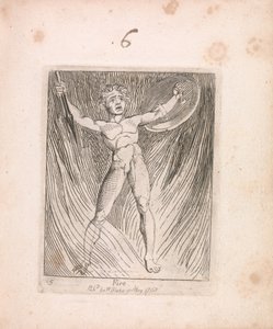 For Children. The Gates of Paradise, Plate 7, Fire